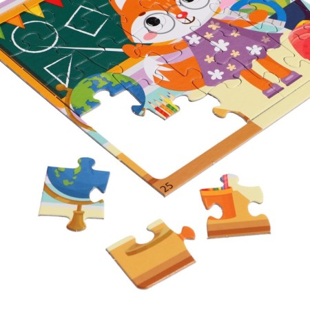 Puzzle 4 in 1 “All work is good”, 9 + 16 + 25 + 36 elements-4