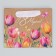Package Gift Craft Vertical, packaging, "tulips", S 12 x 15 x 5.5 cm