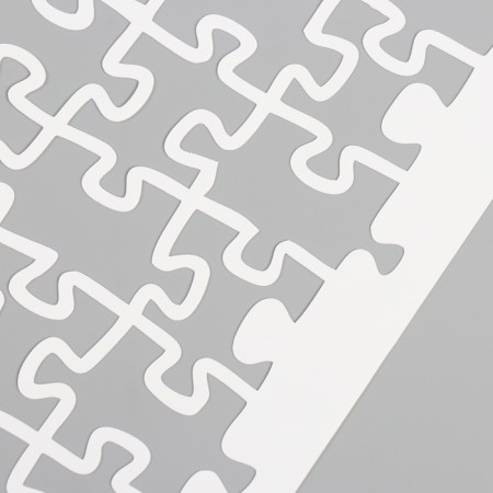 Plastic stencil "Puzzles", 16x24 cm-2