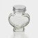 Glass jar for spices with a plastic lid "Heart", 60 ml, 6 × 3.9 × 7.5 cm