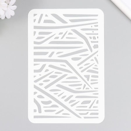 Plastic stencil "grass" 16x24 cm