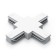 Connector (X-shaped) Gauss, black color