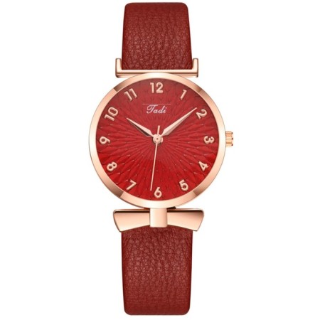 Women's watch, D-3.3 cm, red watches