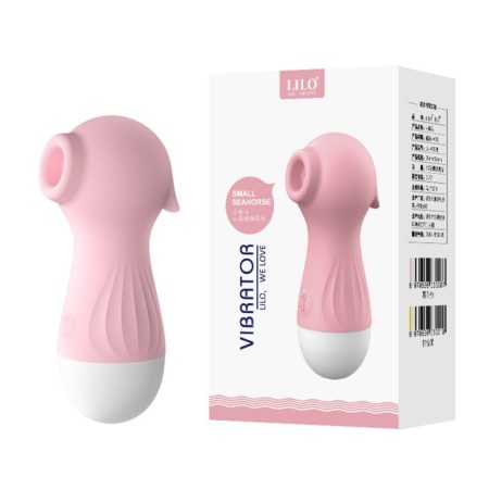 Contactly vacuum-wavy stimulator of the clitoris Lilo, ZU USB, silicone, pink