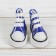 Doll sneakers, sole length 3.8 cm, blue color