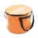 A bucket with a lid of rangers for fish, PVC, 40x40x30 cm, orange color