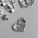 Decor Metal for creativity "Cat" silver 7040 1.9x1.5 cm