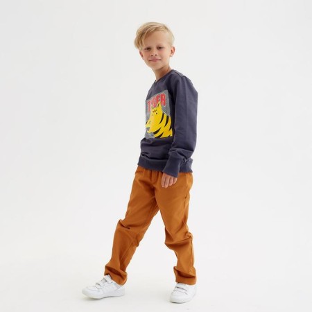 Pants for the boy Minaku: Casual Collection Kids, Red color, height 104 cm