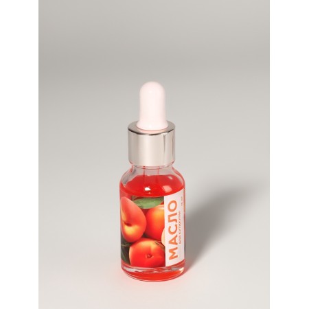 Oil for cuticle and nails, with a pipette, 15 ml, with a peach aroma-1