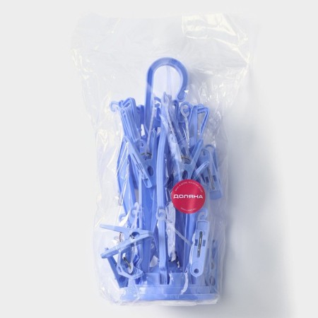 Sushilka for linen suspended share, 41 × 41 cm, 16 clothespins, color mix-5