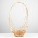 A basket with a fan -shaped pen, d = 27, 51cm