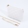 Bag Cross-Bodi with a zipper, white color