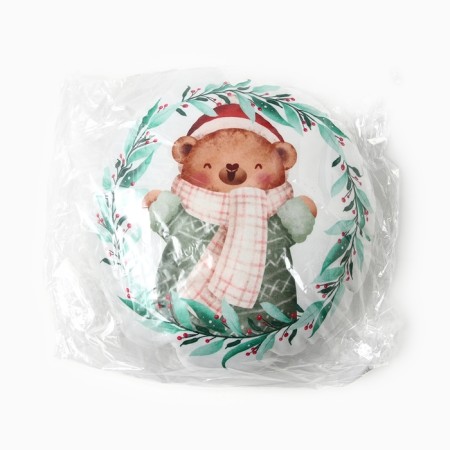 New Year. Decorative Ethel Pillow "Bear" 32*32 cm-4