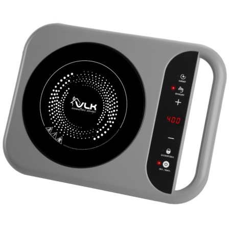 Induction tile VLK Palermo 7727, 2000 watts, 1 burner, timer, gray