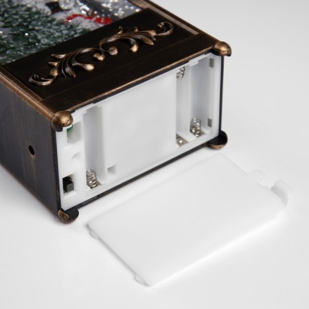 LED figure “Lantern with a snowman” 10.2 × 23 × 5.8 cm, plastic, AAX3 batteries (not in the kit), USB, glow warm white-4