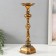 Summary Metal for 1 candle "Faust" aged bronze 11x11x39 cm