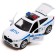 Metal machine “BMW X6 Police”, 12 cm, doors and trunk, inertia, white color open