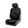 Kit on the seat, natural wool, 145x55 cm, black