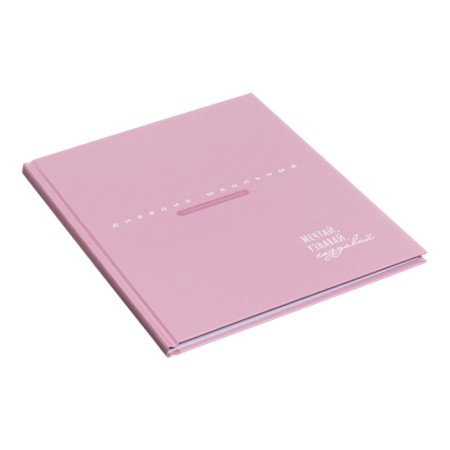 School diary for grades 1-11, "pink", covered paper cover, solid binding cardboard 7BC, matte lamination, universal cheat sheet, 48 sheets, block 65g/m2-1