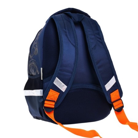 School backpack 38.5 x 26 x 17 cm, ergonomic back, Hatber Primary School "Scooter" NRK_74065-1