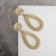 Earrings Metal "Barbados" drops, color gold