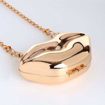 Female bag on a magnet, gold color-10