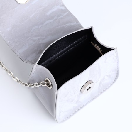 Female bag on a magnet, silver color-7