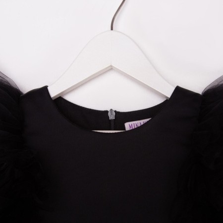New Year. Dress Children's Minaku: Partydress color black, height 152-14