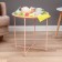 Coffee table "Grace" YS-8375SC, pink 46.8x50.5 cm
