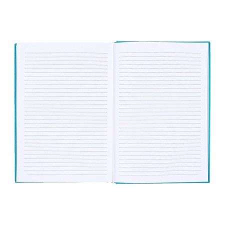 Dated diary 2025, Devente. Flag, A5 168 sheets, Attomex. EVEN, solid cover of boomvinyl with foam rubber, silkography, liesse, block 70 g/m2, turquoise-10