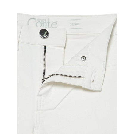 Women's jeans modeling CONTE ELEGANT SKINNY, size L, color White-5