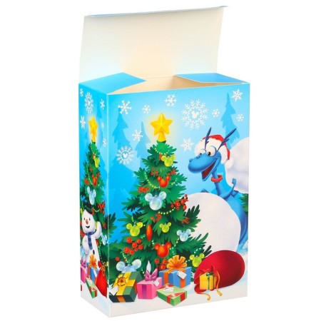 Gift box "New Year" 16x23x7.5 cm, Mickey Mouse and Dragon-1