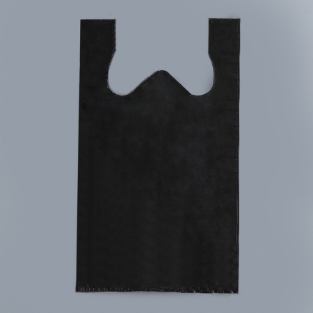 T -shirt package, polyethylene, black 24 x 42 cm, 8 μm
