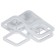 LED lamp 55+18W 4587lm 3000K-6000K, size 40x40x12.5 cm