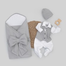 Kinderlitto “Young gentleman” discharge kit, 4 items, height 50-56 cm, color gray color