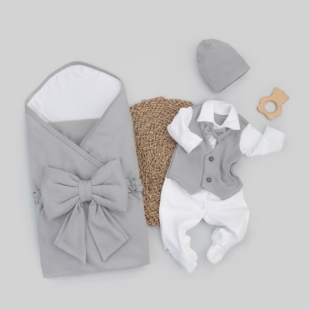 Kinderlitto “Young gentleman” discharge kit, 4 items, height 50-56 cm, color gray color
