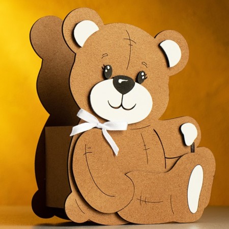 Kashpo "Mishutka" Small, 13.5x7x16.5 cm, oak, brown-3