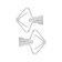 Dowel "bison", type "butterfly", for hollow structures, polypropylene, 10x50 mm, 100 pcs