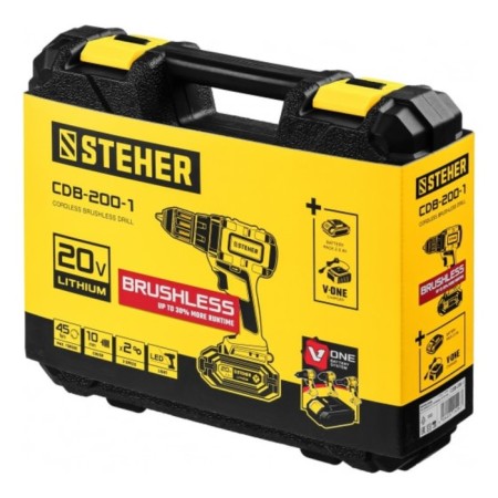 Drill screw-free Steher CDB-200-1, 350-1350 rpm, 1 AKBX2 Ach, 2 Skor., 45 Nm-9