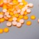 Decor for creativity "Fluorescent rhinestones. Yellow -orange" set of 144 pcs SS10 - 2.7 mm