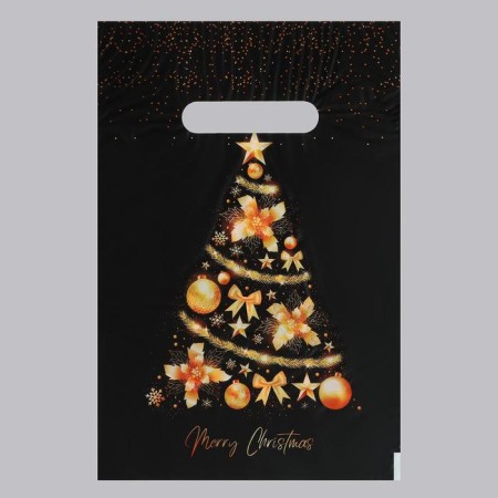 Package "Christmas tree", polyethylene with a cut pen, 20x30 cm, 30 μm