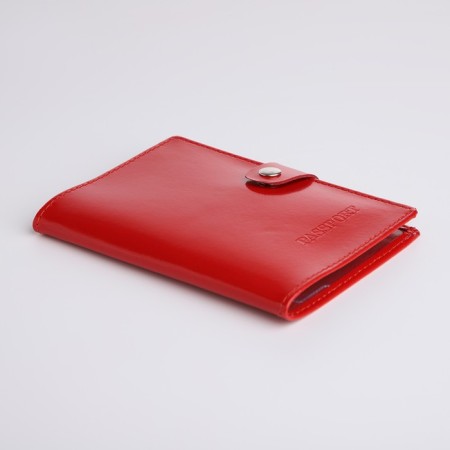 Passport cover on the button, red color-2