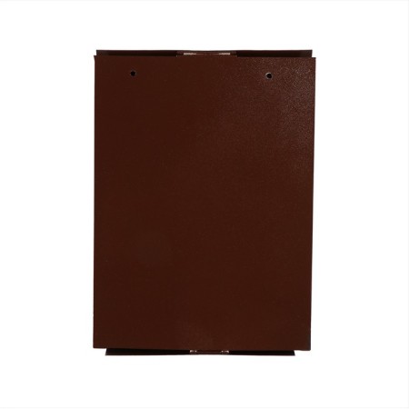 Mail box with a lock, vertical, "mail", brown-9