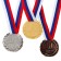 Prize medal 037 diam 4 cm. 2 place. Color ser. With a ribbon