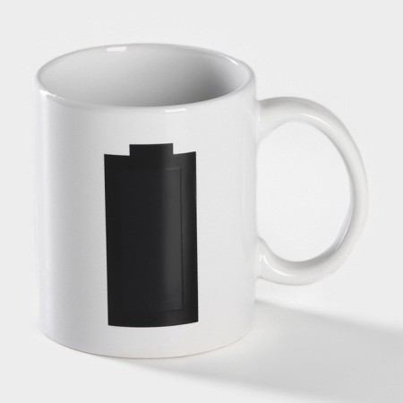 Homeleon mug ceramic shade “Energy charge”, 350 ml, white color-2