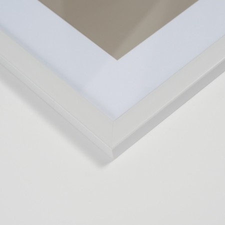 Photo frame Plastic "Gloria" 40x50 with a paspartm 30x40 cm, white-2
