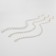 Beads with pearls "Olympia" trio, color gold, 45cm