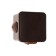 Distributive box Luazon Lighting, 65x65x45 mm, IP54, Out., Sub., Membr., Oak color
