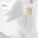 Earrings Metal "Chains" two links, white color in gold