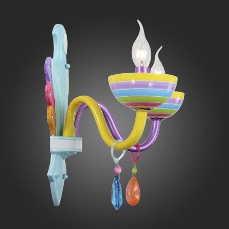Sconces st. SL672.781.02. Ornato. 2x40 watts, E14, 35x32 cm, colorful color-7